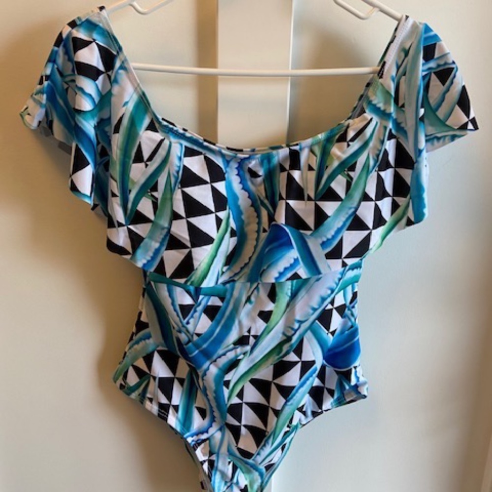 Brand New - off the shoulder bathing suit - size M